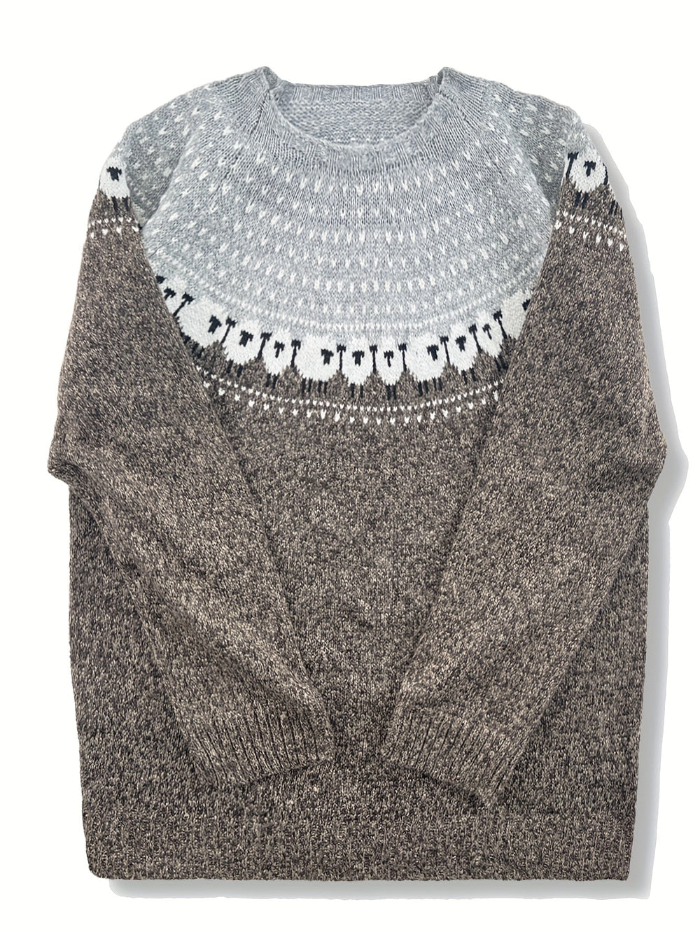 Ruth | Polished Sheep Jacquard Fair Isle Sweater