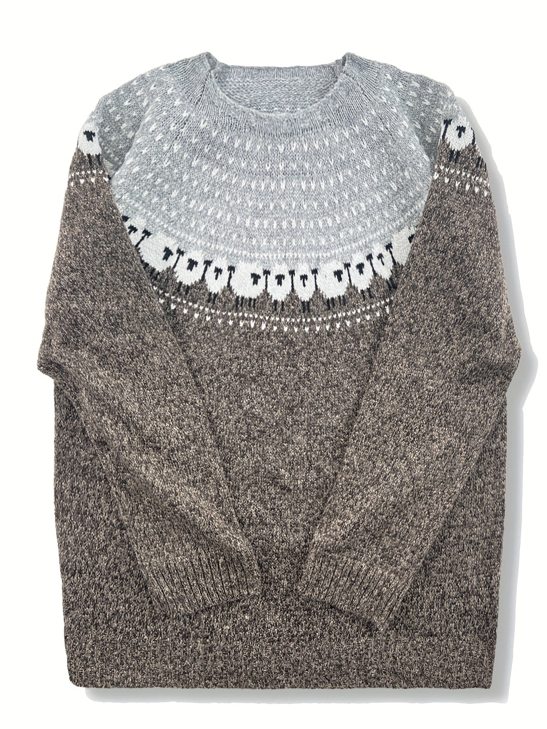 Ruth | Polished Sheep Jacquard Fair Isle Sweater