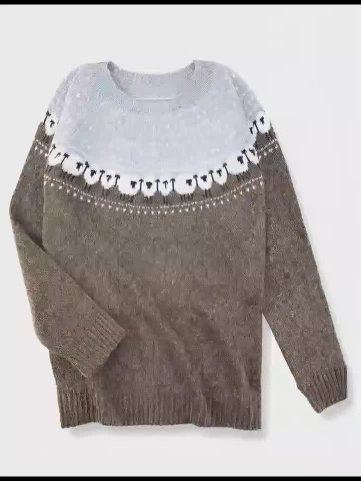 Ruth | Polished Sheep Jacquard Fair Isle Sweater
