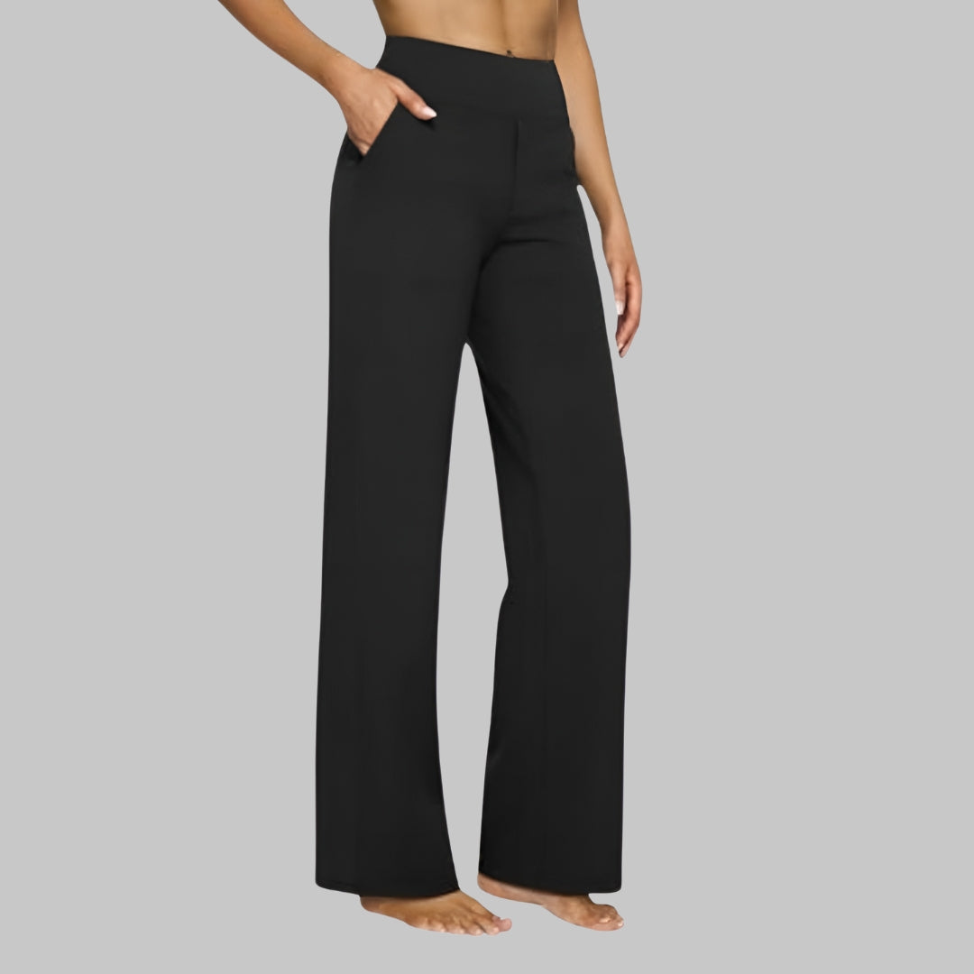 Ruth | Sophisticated High-Waisted Wide-Leg Flare Leggings