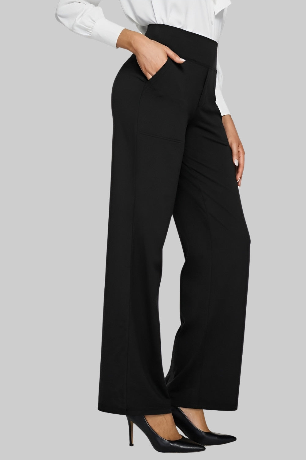 Ruth | Sophisticated High-Waisted Wide-Leg Flare Leggings