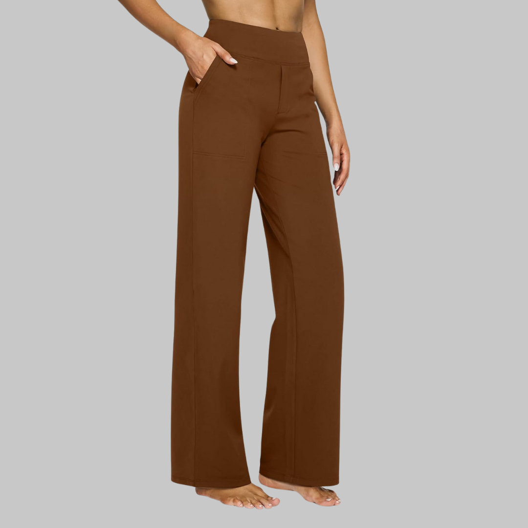 Ruth | Sophisticated High-Waisted Wide-Leg Flare Leggings
