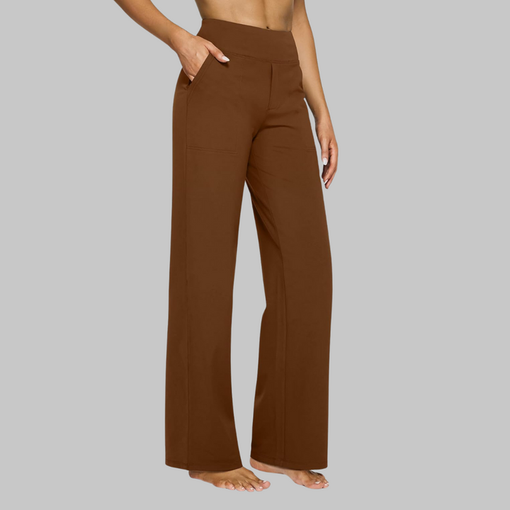 Ruth | Sophisticated High-Waisted Wide-Leg Flare Leggings