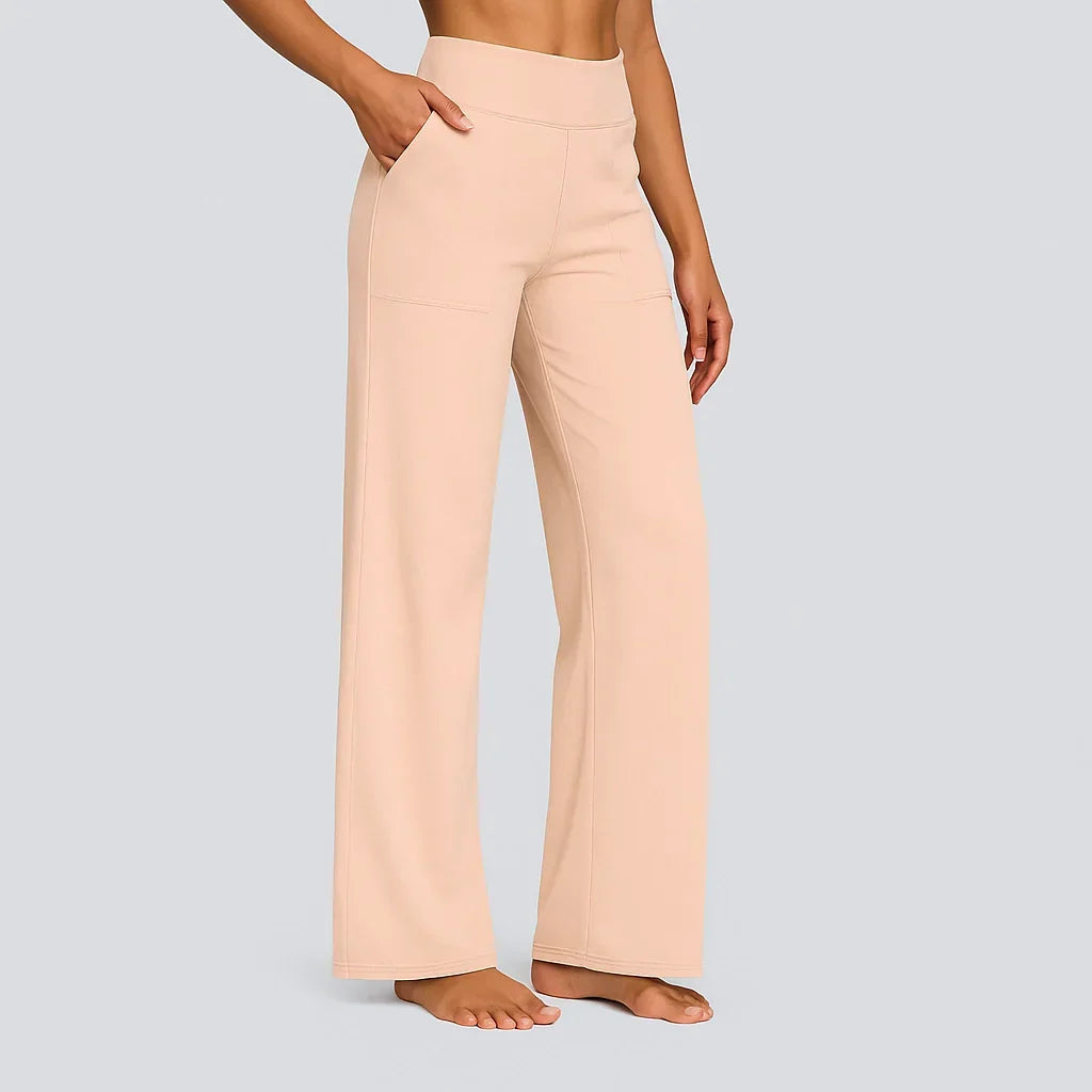 Ruth | Sophisticated High-Waisted Wide-Leg Flare Leggings