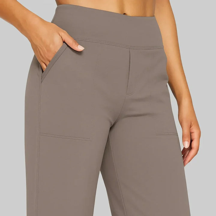 Ruth | Sophisticated High-Waisted Wide-Leg Flare Leggings
