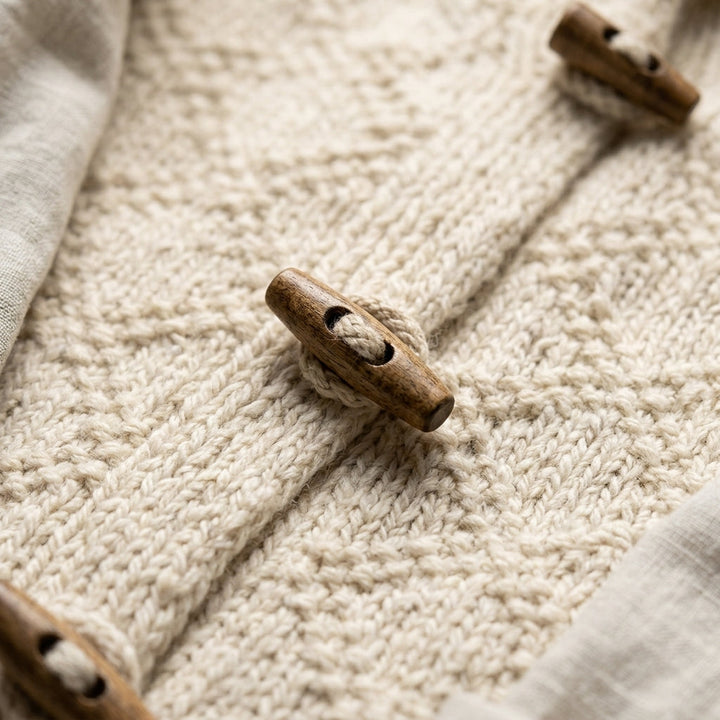 Samantha | Classic Toggle Button Knit Sweater Vest