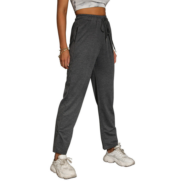 Samantha | Elegant Wide Leg Sweatpants with Drawstring Waist