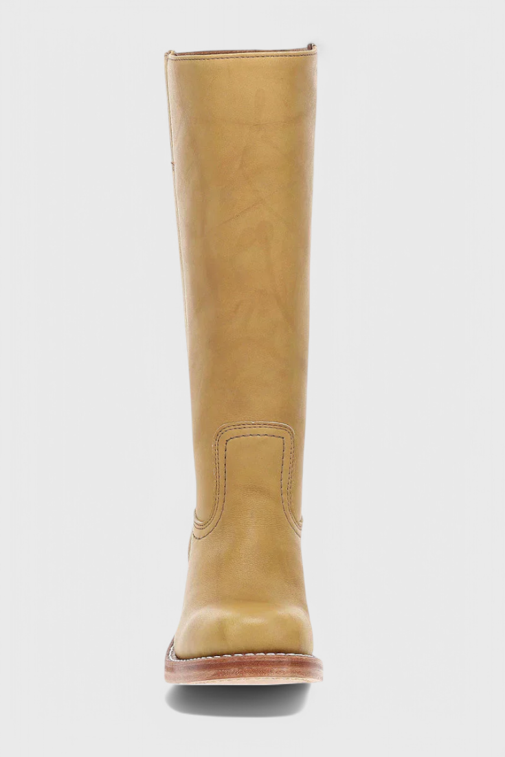 Samantha | Stylish Classic Stacked Heel Knee High Boots