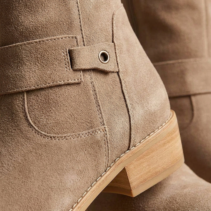 Samantha | Timeless Knee High Riding Boots with Block Heel