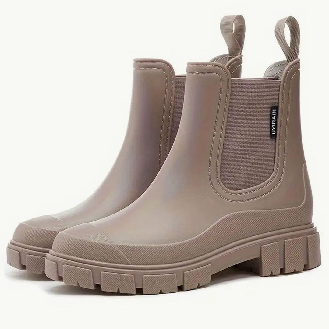 Sara | Refined Chunky Lug Sole Chelsea Ankle Boots