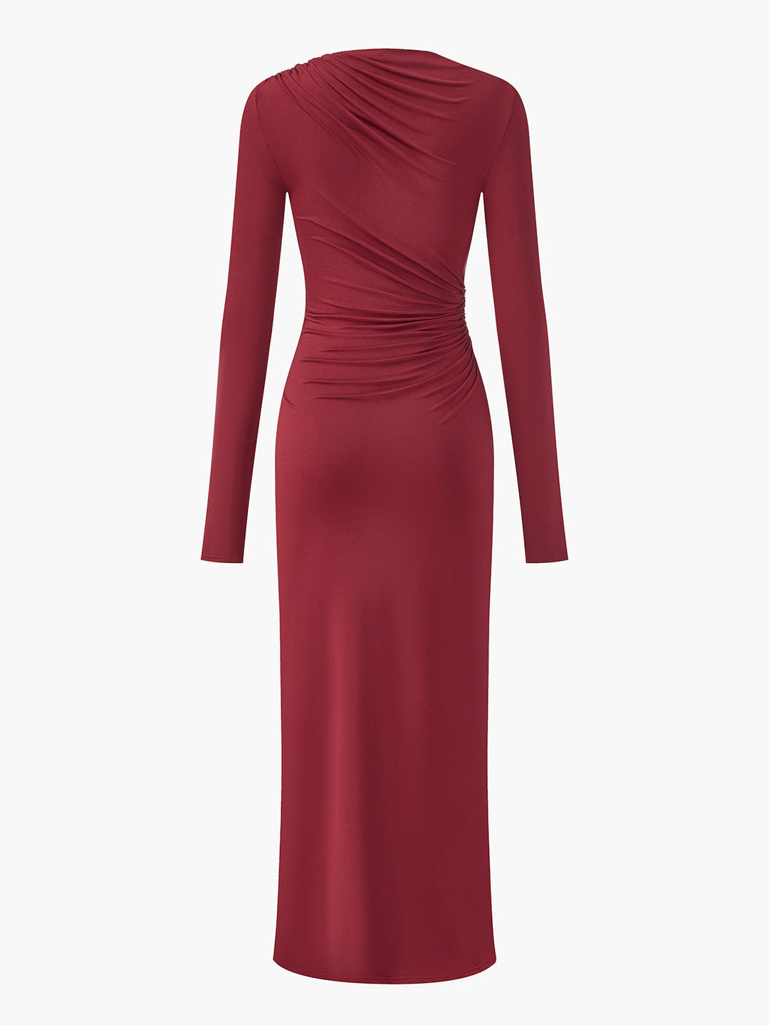 Sara | Timeless Ruched Long Sleeve Winter Wedding Guest Dress