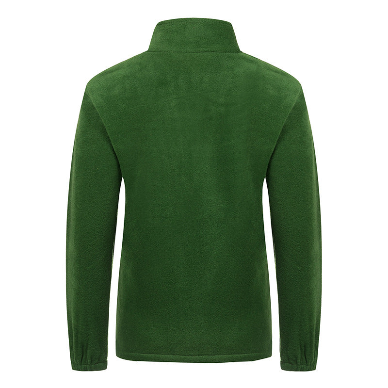 Sarah | Effortless Stand Collar Full Zip Fleece Jacket