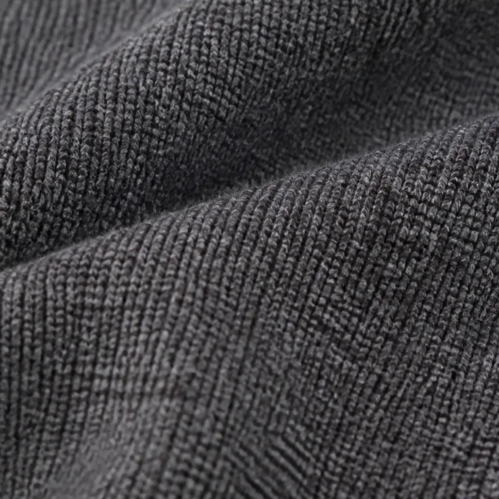 Sarah | Polished Ribbed Half-Zip Fishtail Midi Sweater Dress