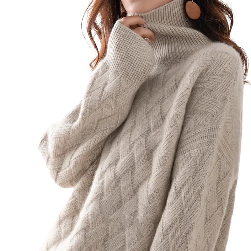Sarah | Timeless Cable Knit Turtleneck Sweater