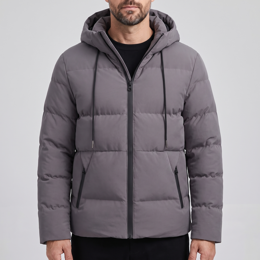 Scott | Quilted Hooded Mens Puffer Jacket
