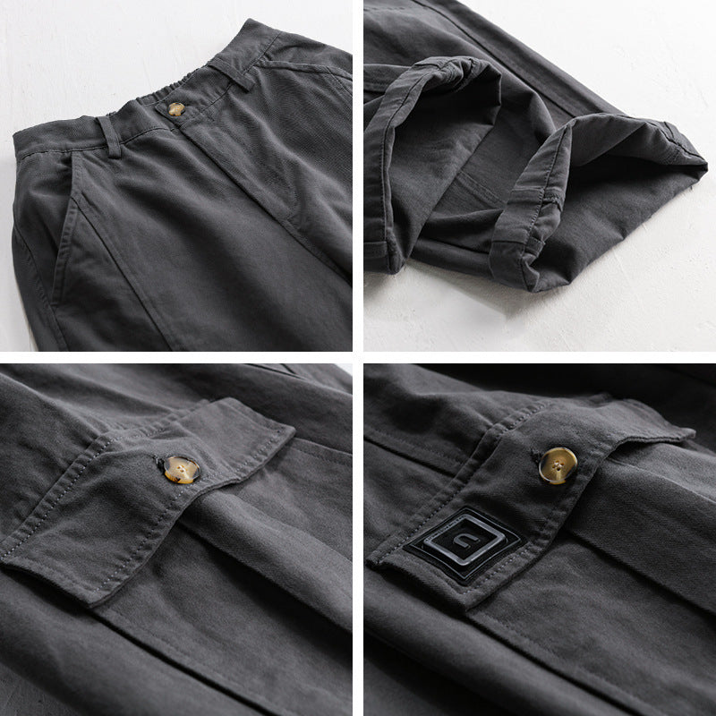 Scott | Relaxed Tapered Cargo Pants with Utility Pockets