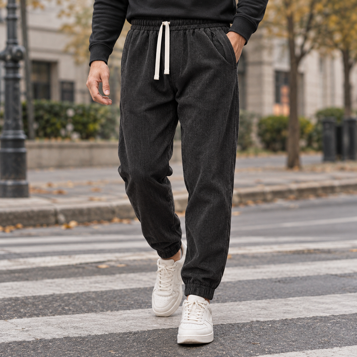 Scott | Stylish Tapered Drawstring Corduroy Pants