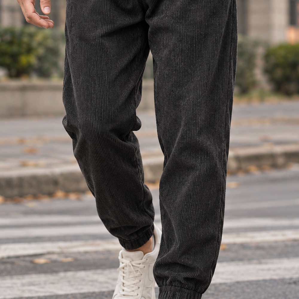 Scott | Stylish Tapered Drawstring Corduroy Pants