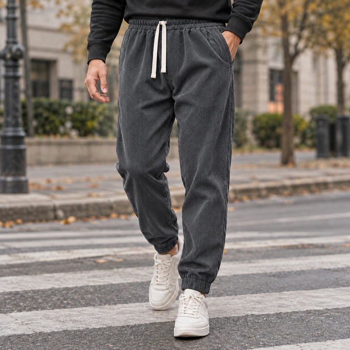 Scott | Stylish Tapered Drawstring Corduroy Pants
