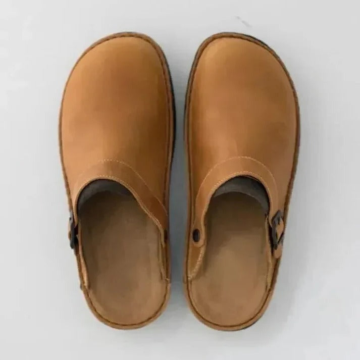 Sean | Buckle Strap Slip-On Mens Slippers