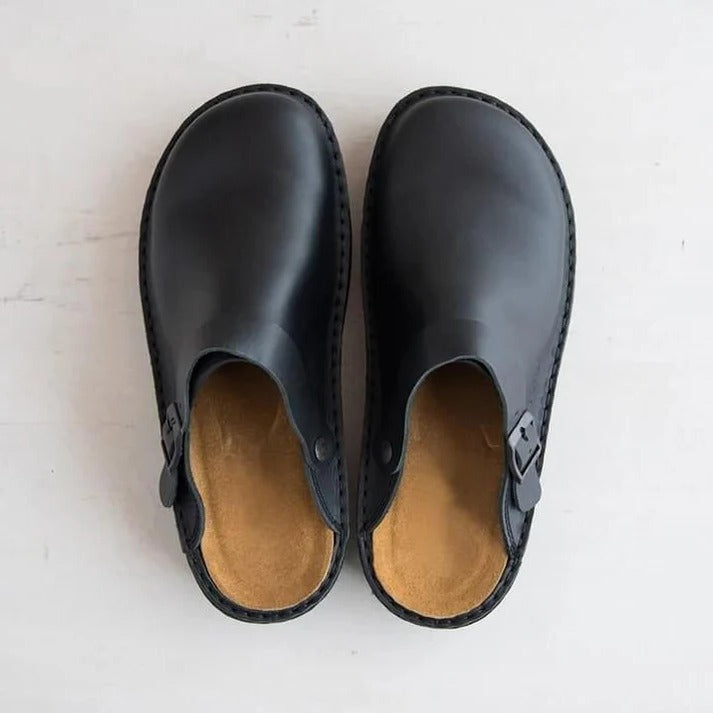 Sean | Buckle Strap Slip-On Mens Slippers