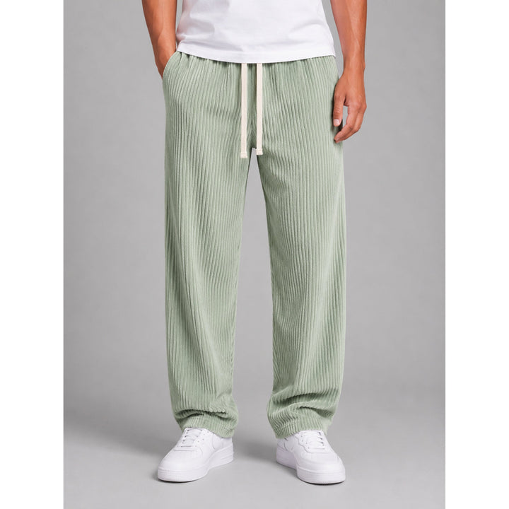 Sean | Effortless Wide Leg Drawstring Corduroy Pants