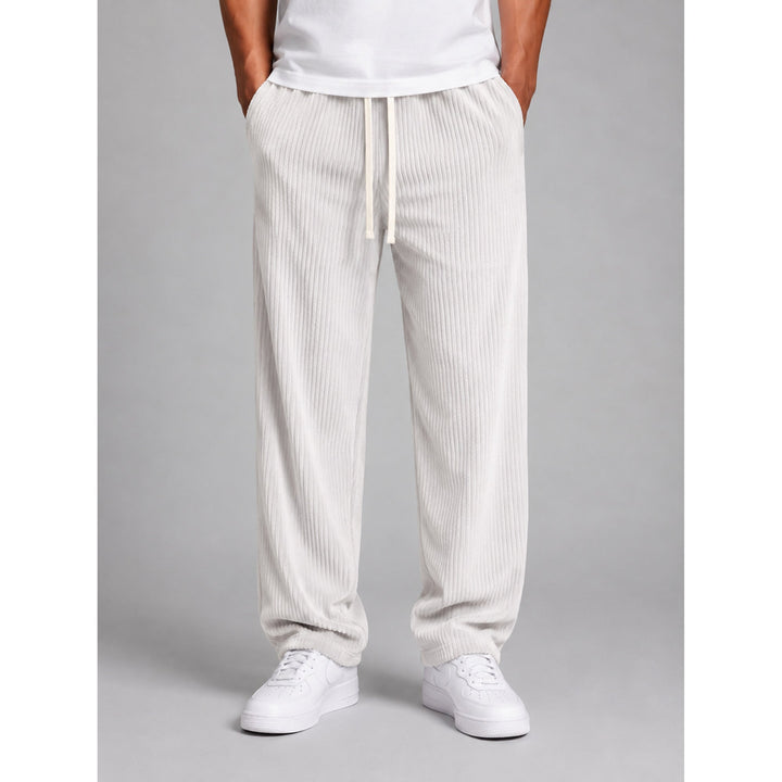 Sean | Effortless Wide Leg Drawstring Corduroy Pants