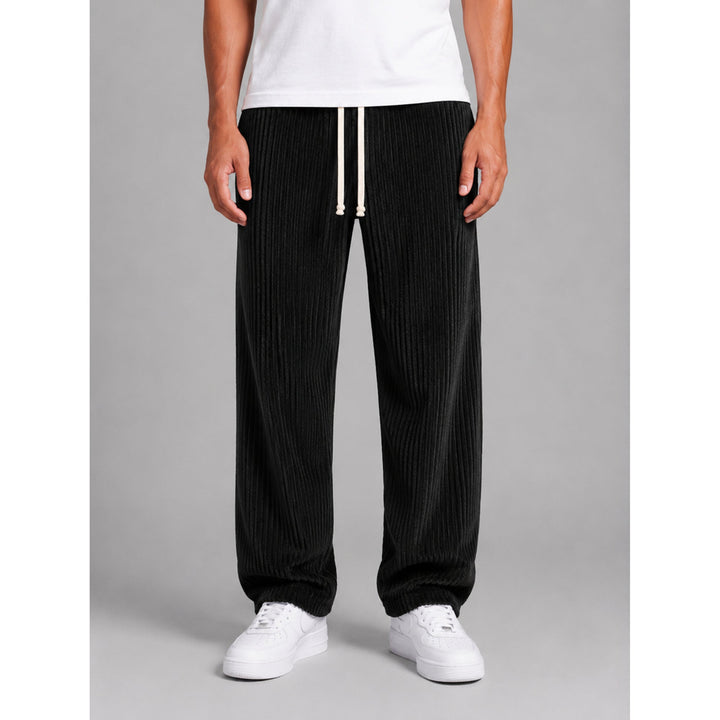 Sean | Effortless Wide Leg Drawstring Corduroy Pants