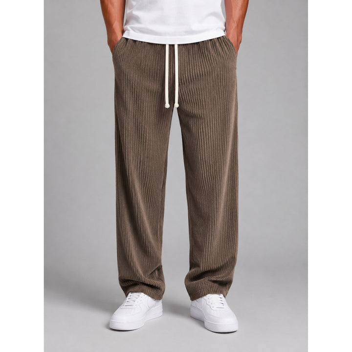 Sean | Effortless Wide Leg Drawstring Corduroy Pants