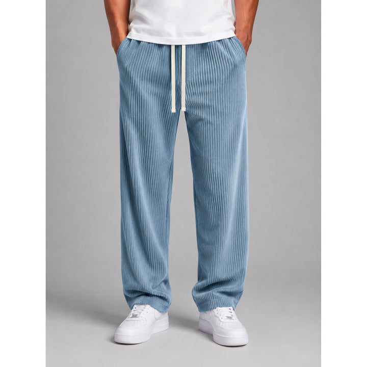 Sean | Effortless Wide Leg Drawstring Corduroy Pants