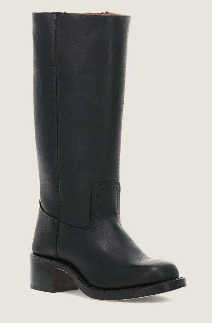 Sharon | Classic Mid-Calf Pull-On Cowboy Boots Stacked Heel