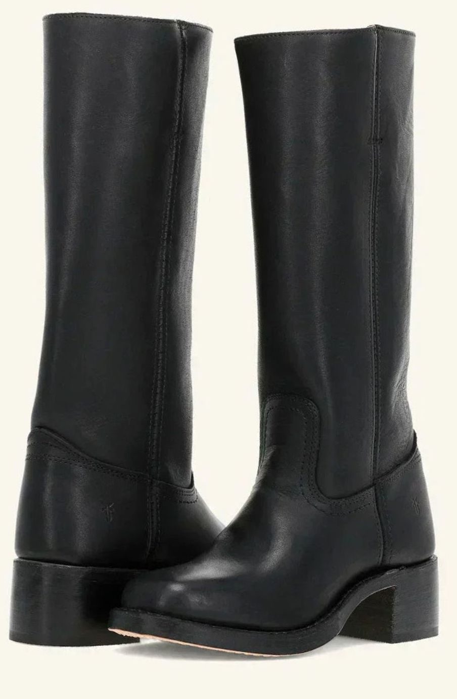 Sharon | Classic Mid-Calf Pull-On Cowboy Boots Stacked Heel