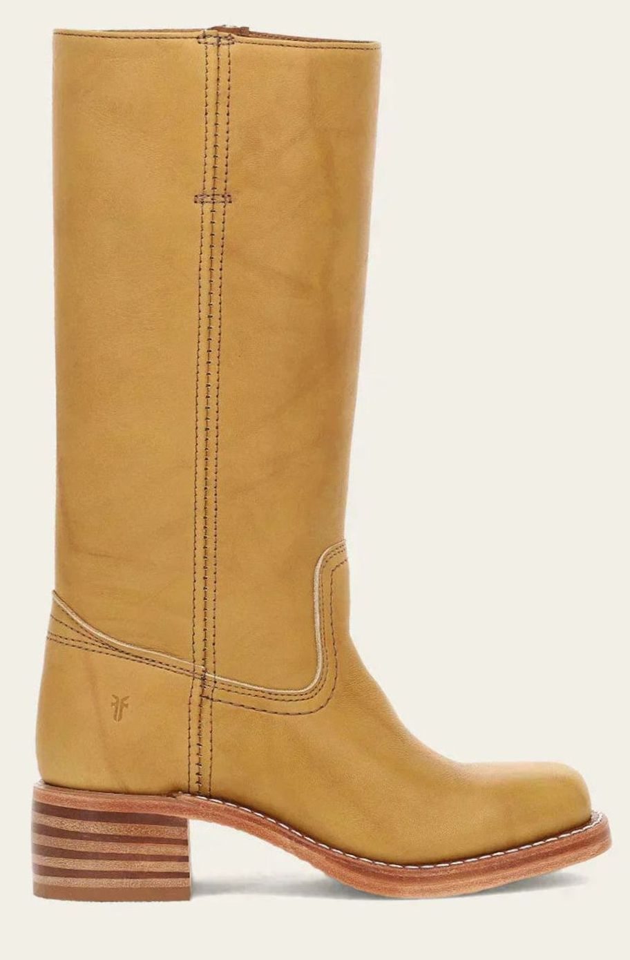 Sharon | Classic Mid-Calf Pull-On Cowboy Boots Stacked Heel