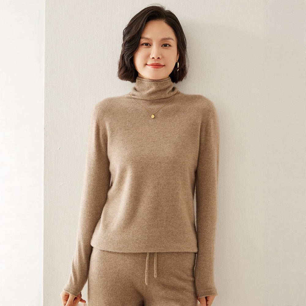 Shirley | Chic Long Sleeve Knit Turtleneck Sweater