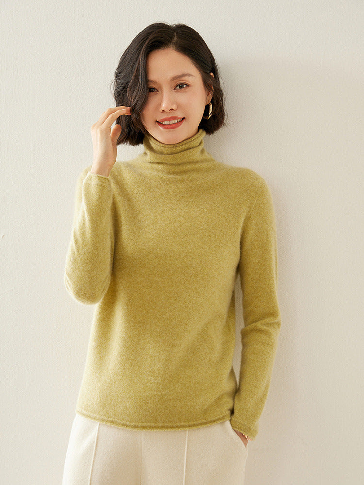 Shirley | Chic Long Sleeve Knit Turtleneck Sweater