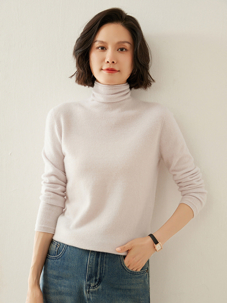 Shirley | Chic Long Sleeve Knit Turtleneck Sweater