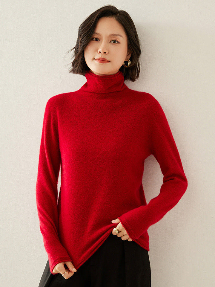 Shirley | Chic Long Sleeve Knit Turtleneck Sweater