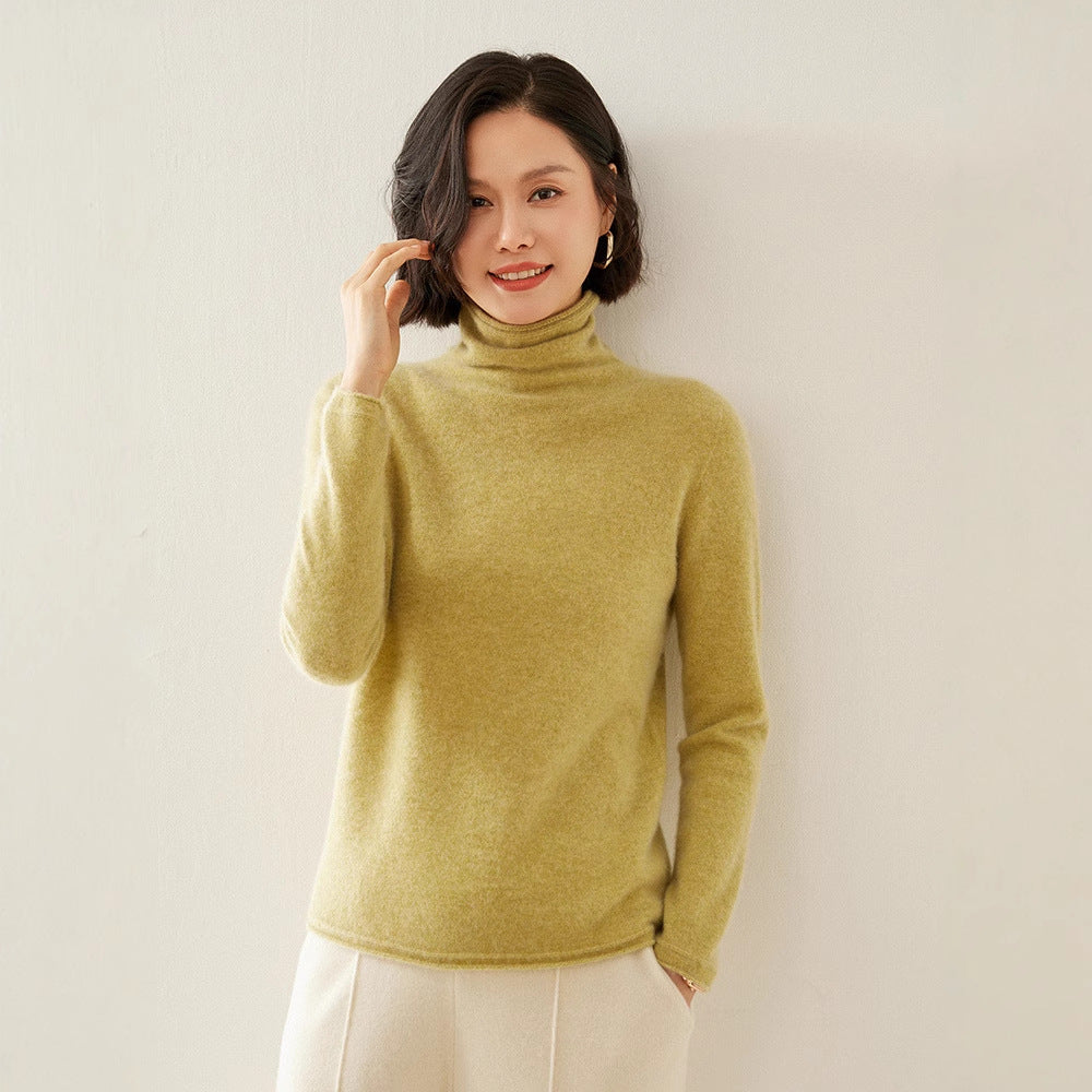 Shirley | Chic Long Sleeve Knit Turtleneck Sweater