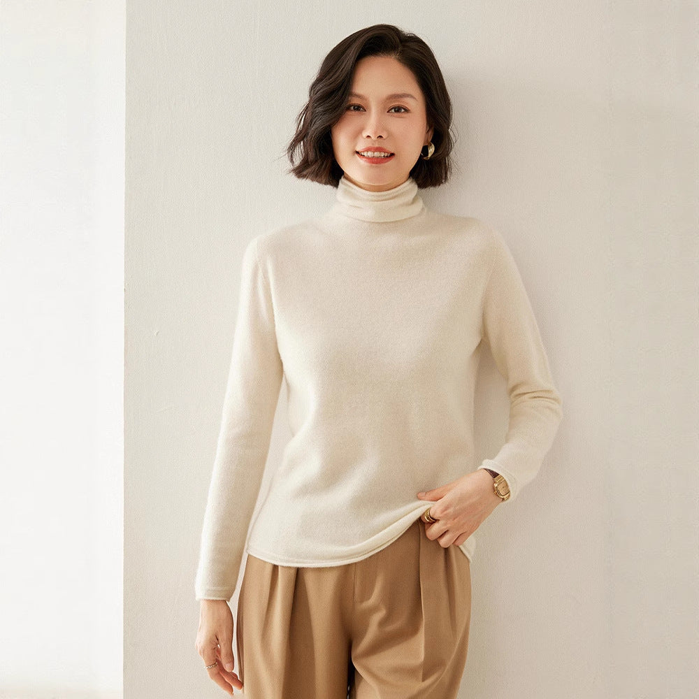 Shirley | Chic Long Sleeve Knit Turtleneck Sweater