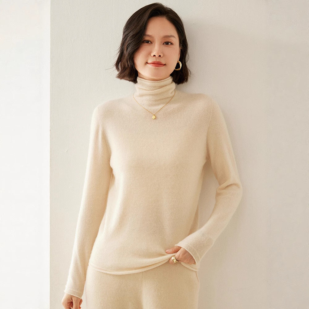 Shirley | Chic Long Sleeve Knit Turtleneck Sweater