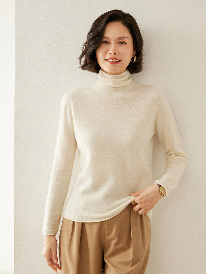 Shirley | Chic Long Sleeve Knit Turtleneck Sweater