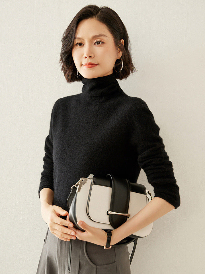 Shirley | Chic Long Sleeve Knit Turtleneck Sweater
