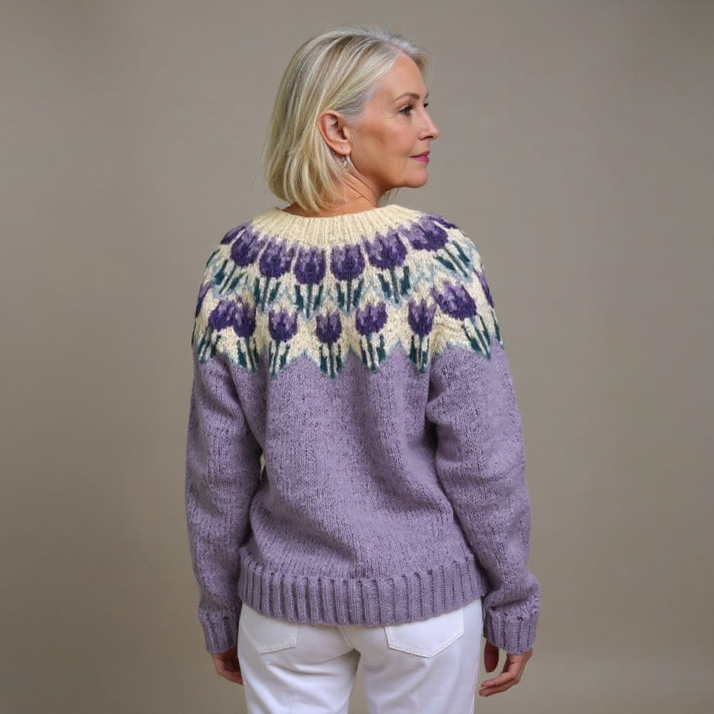Shirley | Polished Button Front Fair Isle Cardigan Womens