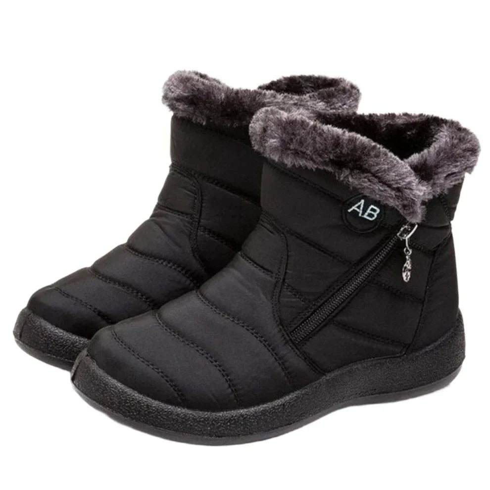 Shirley | Quilted Side Zip Winter Snow Boots Women