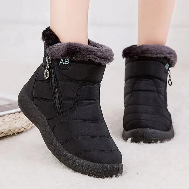 Shirley | Quilted Side Zip Winter Snow Boots Women