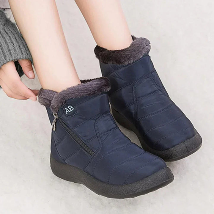 Shirley | Quilted Side Zip Winter Snow Boots Women
