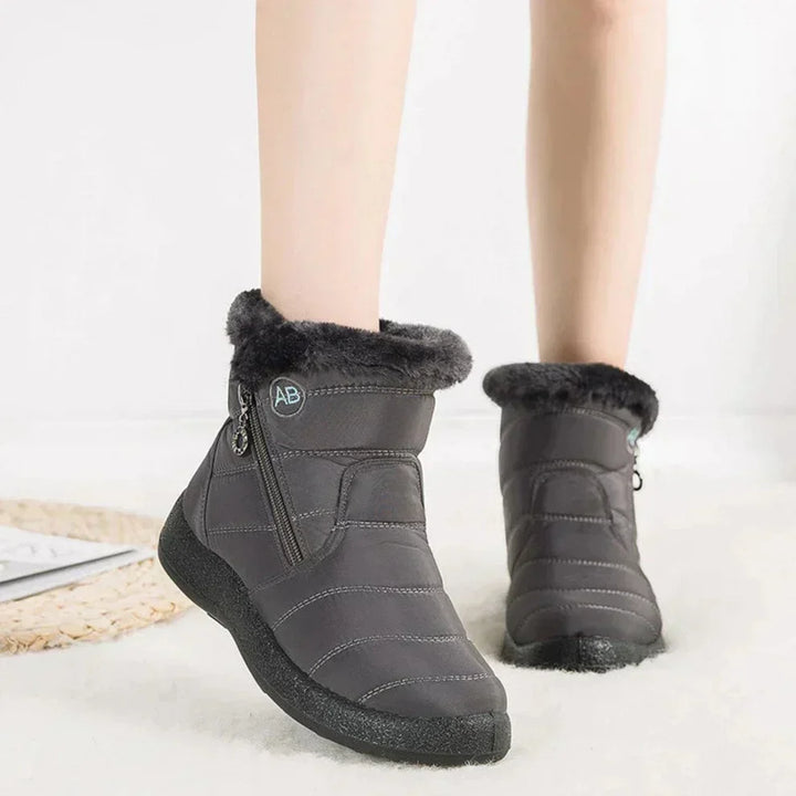 Shirley | Quilted Side Zip Winter Snow Boots Women