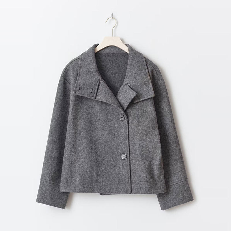 Shirley | Refined Oversized Button-Front Pea Coat