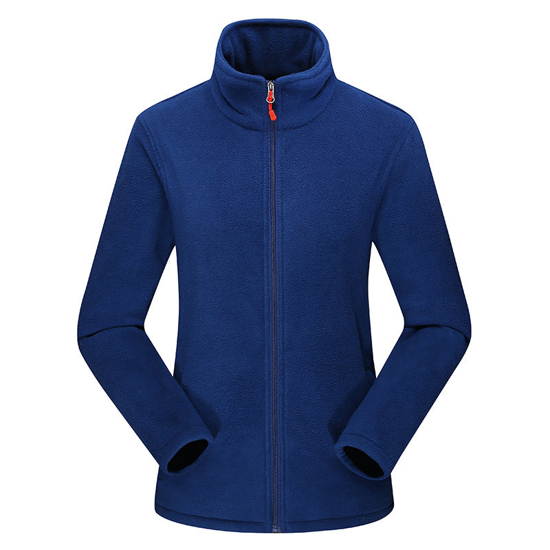 Shirley | Refined Stand-Up Collar Full-Zip Fleece Jacket
