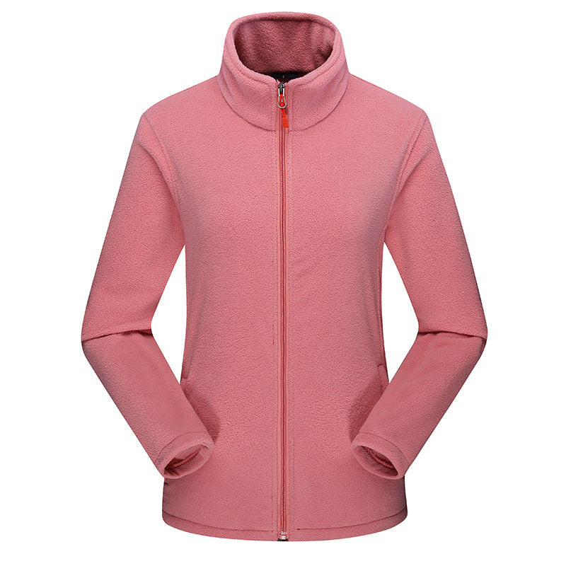 Shirley | Refined Stand-Up Collar Full-Zip Fleece Jacket